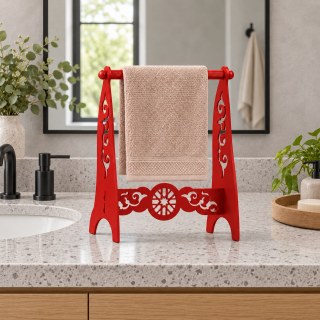 Metal El Havluluğu, Ayaklı Banyo Havluluk Standı - görsel 6