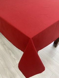 Zeren Home Rote Tischdecke und 2-teiliges Kariertes Läufer-Set – Weihnachts-Tischset