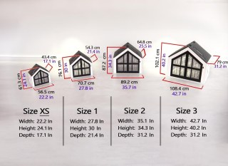 Modern MDF iç mekan köpek kulübesi, toksik olmayan yastıklı, su geçirmez tabanlı, beyaz renkli köpek ve kedi evi