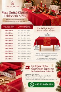Rotes Weihnachts-Tischtuch und Schneeflocken-Runner-Set – Flüssigkeits- und Fleckenabweisendes Weihnachts-Tischset