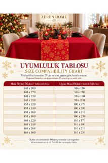 Rotes Weihnachts-Tischtuch und Schneeflocken-Runner-Set – Flüssigkeits- und Fleckenabweisendes Weihnachts-Tischset